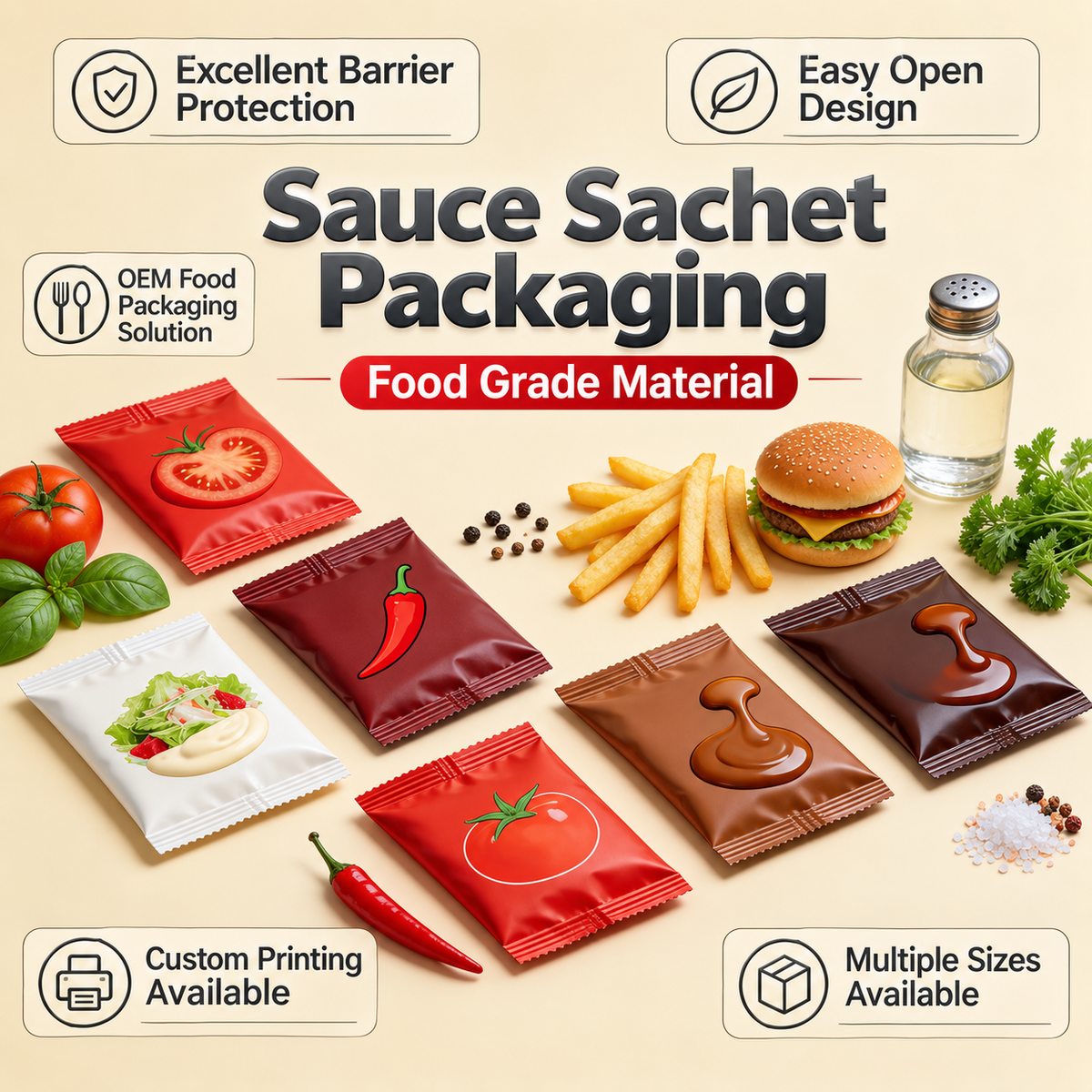 Custom Sauce Sachet