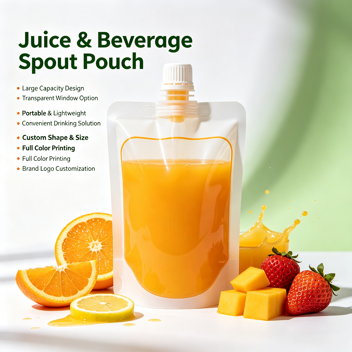 Custom Juice Spout Pouch