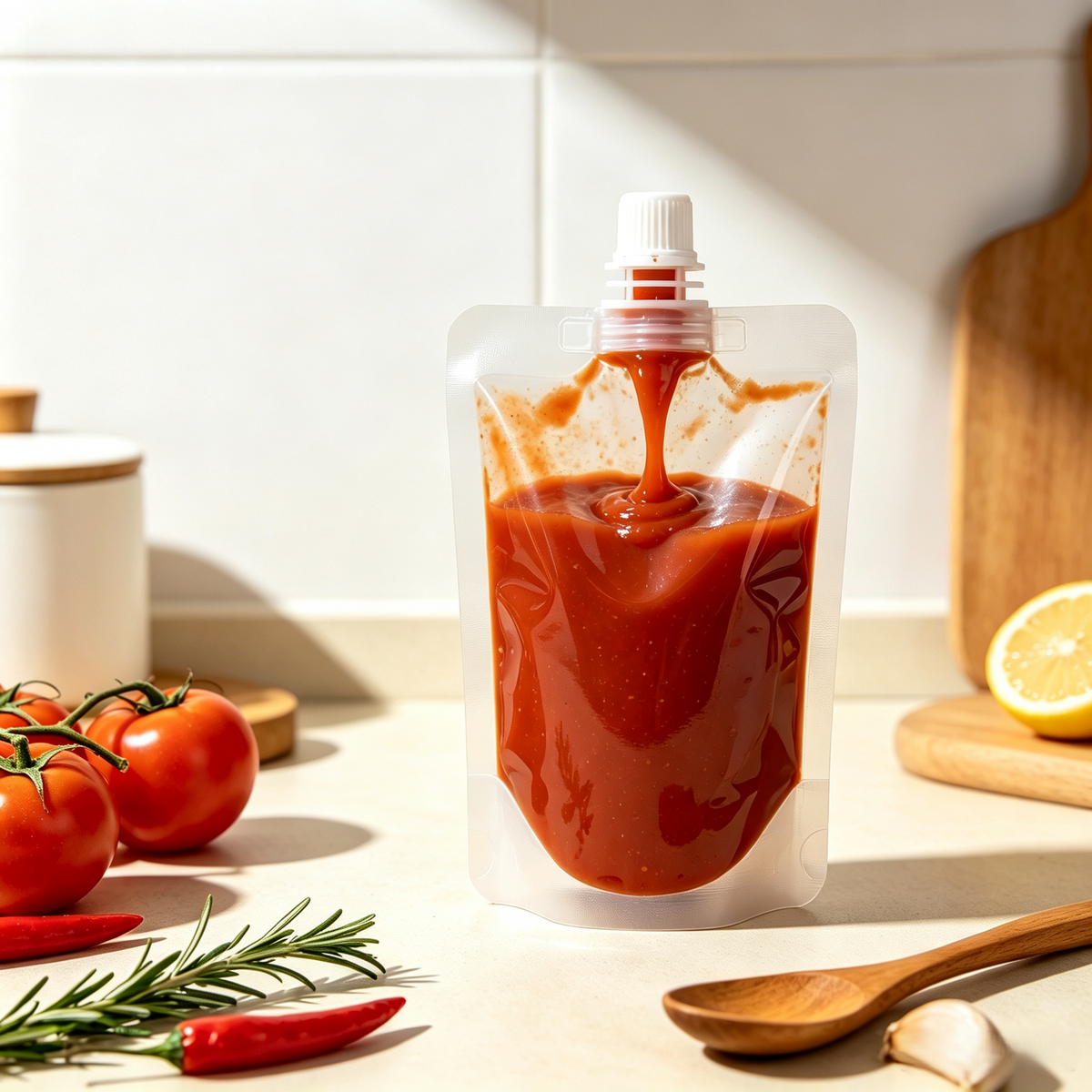 Custom Jam & Sauce Spout Pouch