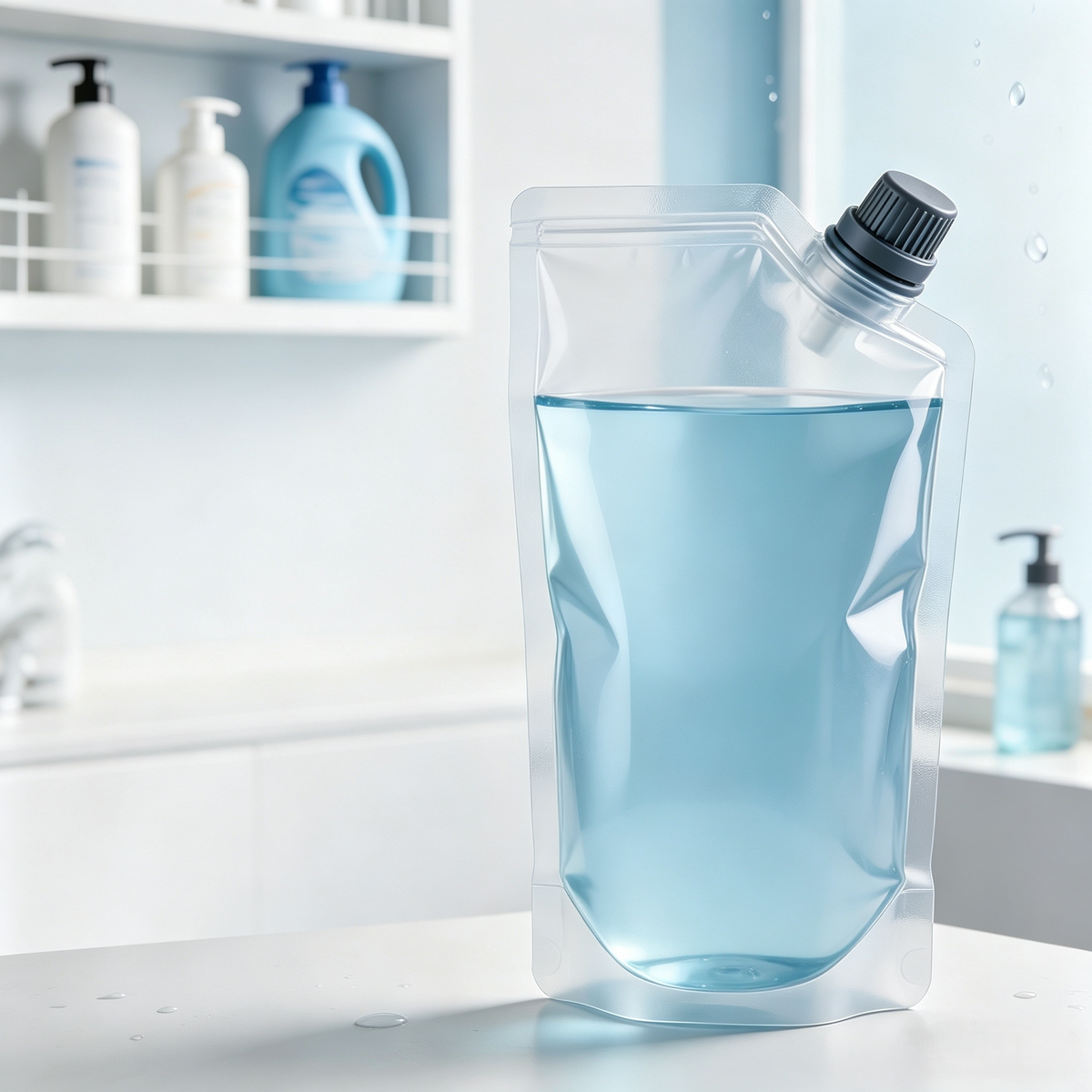 Custom Liquid Detergent Spout Pouch