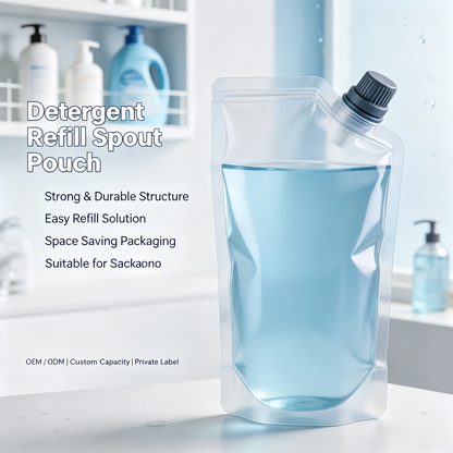 Custom Liquid Detergent Spout Pouch