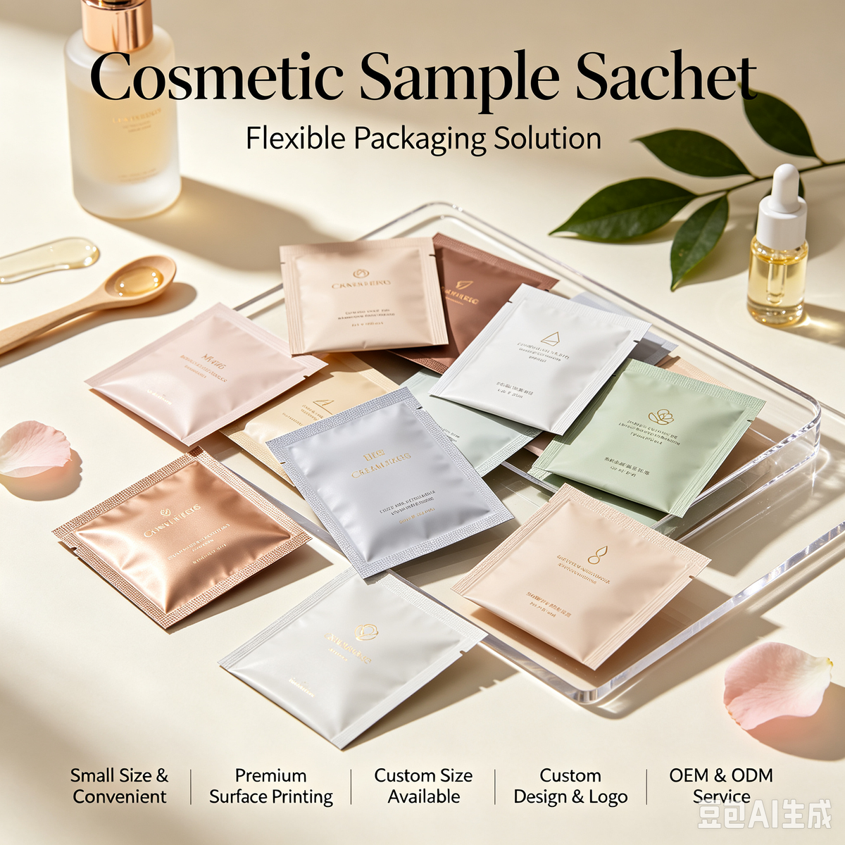 Custom Cosmetic Sachet